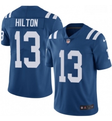 Men Nike Indianapolis Colts 13 TY Hilton Royal Blue Team Color Vapor Untouchable Limited Player NFL Jersey