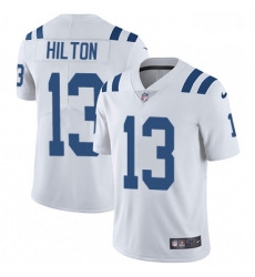 Men Nike Indianapolis Colts 13 TY Hilton White Vapor Untouchable Limited Player NFL Jersey