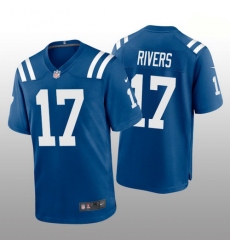Men Nike Indianapolis Colts 17 Philip Rivers Blue Vapor Limited Stitched NFL Jersey