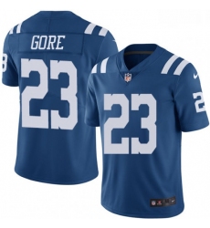 Men Nike Indianapolis Colts 23 Frank Gore Limited Royal Blue Rush Vapor Untouchable NFL Jersey