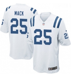 Men Nike Indianapolis Colts 25 Marlon Mack Game White NFL Jersey