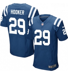 Men Nike Indianapolis Colts 29 Malik Hooker Elite Royal Blue Team Color NFL Jersey
