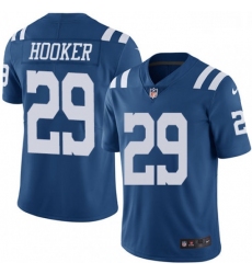 Men Nike Indianapolis Colts 29 Malik Hooker Limited Royal Blue Rush Vapor Untouchable NFL Jersey
