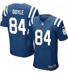 Men Nike Indianapolis Colts 84 Jack Doyle Elite Royal Blue Team Color NFL Jersey