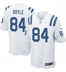Men Nike Indianapolis Colts 84 Jack Doyle Game White NFL Jersey