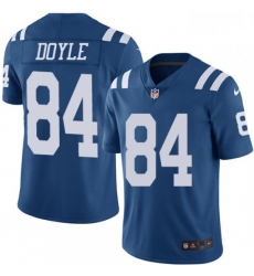 Men Nike Indianapolis Colts 84 Jack Doyle Limited Royal Blue Rush Vapor Untouchable NFL Jersey