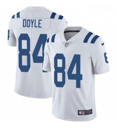 Men Nike Indianapolis Colts 84 Jack Doyle White Vapor Untouchable Limited Player NFL Jersey