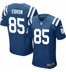 Men Nike Indianapolis Colts 85 Eric Ebron Elite Royal Blue Team Color NFL Jersey