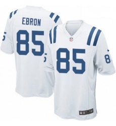 Men Nike Indianapolis Colts 85 Eric Ebron Game White NFL Jersey