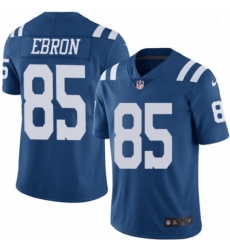 Men Nike Indianapolis Colts 85 Eric Ebron Limited Royal Blue Rush Vapor Untouchable NFL Jersey
