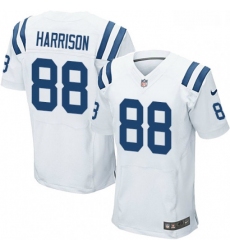 Men Nike Indianapolis Colts 88 Marvin Harrison Elite White NFL Jersey