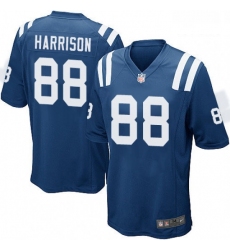 Men Nike Indianapolis Colts 88 Marvin Harrison Game Royal Blue Team Color NFL Jersey