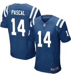 Men Zach Pascal Elite Home Jersey 14 Football Indianapolis Colts Royal Blue