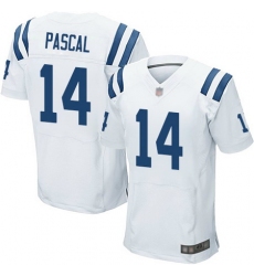 Men Zach Pascal Elite Road Jersey 14 Football Indianapolis Colts White