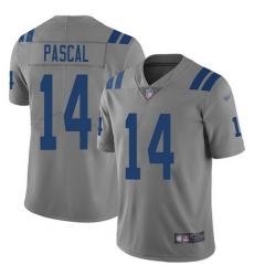 Men Zach Pascal Limited Jersey 14 Football Indianapolis Colts Gray Inverted Legend