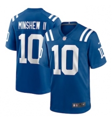 Men's Indianapolis Colts #10 Gardner Minshew II Royal Nike Game Jersey