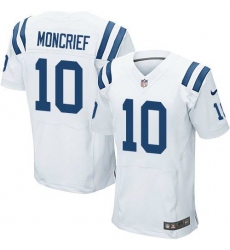 Nike Colts #10 Donte Moncrief White Mens Stitched NFL Elite Jersey