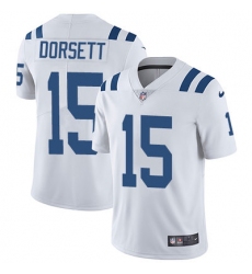 Nike Colts #15 Phillip Dorsett White Mens Stitched NFL Vapor Untouchable Limited Jersey