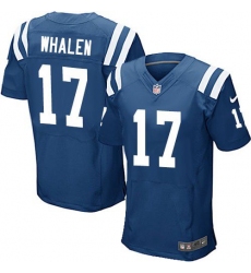 Nike Colts #17 Griff Whalen Royal Blue Team Color Mens Stitched NFL Elite Jersey
