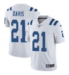 Nike Colts #21 Vontae Davis White Mens Stitched NFL Vapor Untouchable Limited Jersey