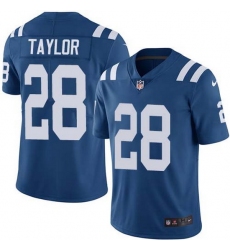 Nike Colts 28 Jonathan Taylor Royal Blue Team Color Men Stitched NFL Vapor Untouchable Limited Jersey