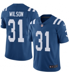 Nike Colts #31 Quincy Wilson Royal Blue Team Color Mens Stitched NFL Vapor Untouchable Limited Jersey