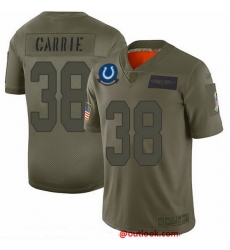 Nike Colts 38 T J  Carrie Camo Men Stitched NFL Limited 2019 Salute To Service Jersey
