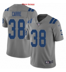 Nike Colts 38 T J  Carrie Gray Men Stitched NFL Limited Inverted Legend Jersey