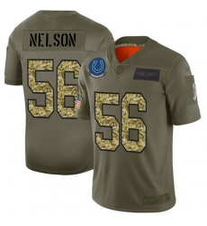 Nike Colts 56 Quenton Nelson Olive Camo Men Stitched Football Limited 2019 Salute To Service Jersey