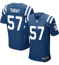 Nike Colts #57 Kemoko Turay Royal Blue Team Color Mens Stitched NFL Elite Jersey