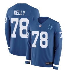 Nike Colts 78 Ryan Kelly Royal Blue Team Color Men s Stitched NFL Limited Therma Long Sleeve Jersey