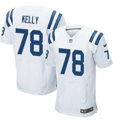 Nike Colts #78 Ryan Kelly White Mens Stitched NFL Elite Jersey