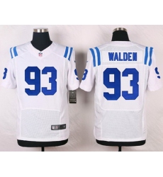 Nike Colts #93 Erik Walden White Mens Stitched NFL Elite Jersey