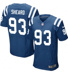 Nike Colts #93 Jabaal Sheard Royal Blue Team Color Mens Stitched NFL Elite Jersey