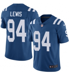 Nike Colts #94 Tyquan Lewis Royal Blue Team Color Mens Stitched NFL Vapor Untouchable Limited Jersey