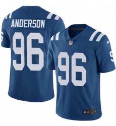 Nike Colts #96 Henry Anderson Royal Blue Team Color Mens Stitched NFL Vapor Untouchable Limited Jersey