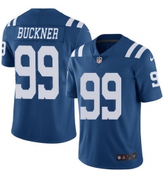 Nike Colts 99 DeForest Buckner Royal Blue Men Stitched NFL Limited Rush Jersey