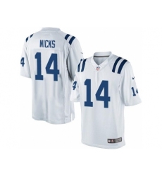 Nike Indianapolis Colts 14 Hakeem Nicks White Limited NFL Jersey