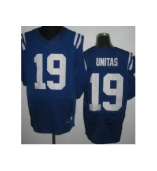 Nike Indianapolis Colts 19 Johnny Unitas Blue Elite NFL Jersey