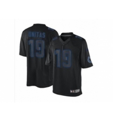 Nike Indianapolis Colts 19 Johnny Unitas black Limited Impact NFL Jersey