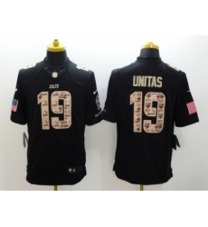Nike Indianapolis Colts 19 Johnny Unitas black Limited Salute to Service NFL Jersey