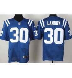 Nike Indianapolis Colts 30 LaRon Landry Blue Elite NFL Jersey