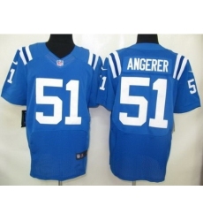 Nike Indianapolis Colts 51 Pat Angerer Blue Elite NFL Jersey