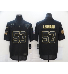 Nike Indianapolis Colts 53 Darius Leonard Black 2020 Salute To Service Limited Jersey