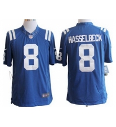 Nike Indianapolis Colts 8 Matt Hasselbeck Blue Limited NFL Jersey