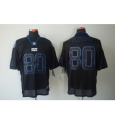 Nike Indianapolis Colts 80 Coby Fleener Black Elite Lights Out NFL Jersey