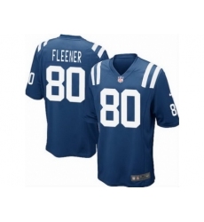 Nike Indianapolis Colts 80 Coby Fleener Blue Game NFL Jersey