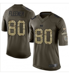 Nike Indianapolis Colts #80 Coby Fleener Green Men 27s Stitched NFL Limited Salute to Service Jersey