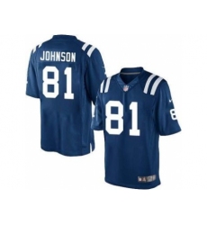 Nike Indianapolis Colts 81 Andre Johnson Blue Game NFL Jersey