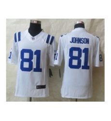 Nike Indianapolis Colts 81 Andre Johnson white Limited Jersey